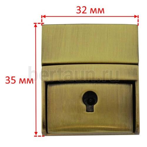 Замок портфельный № 20 SX 162 LT/C167 BERT  антик 