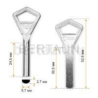 Заг.для ключ. ABL-1_AB1_AY1_S11ABY_(Н-139)Abloy Латунь №711