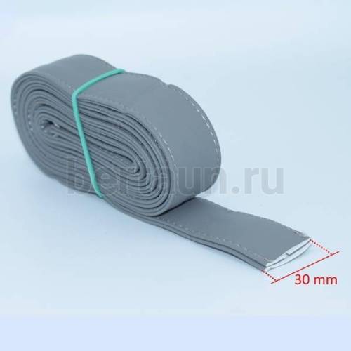 Ручки сумочные ПЛОСКИЕ № 14 3см*2м серый мат