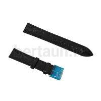 Ремешки для часов №124  КОЖА HIGHTONE #315 (18 мм черн. крок. глянец) 