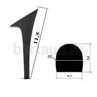 Каблуки № 128 LY 8165 корич. полоса (высота 11.5 см)