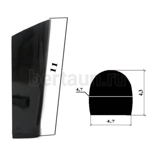 Каблуки № 124к LY 12090 черный  (высота 11 см) столбик