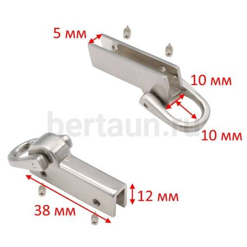 Ручкодержатель №45 портфельный LT КМ 2031 (D 082/7388) мат.никель 