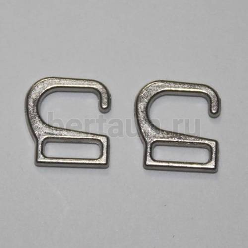 Крючки для босоножек 7,5 мм (для резинки 6 мм) никель