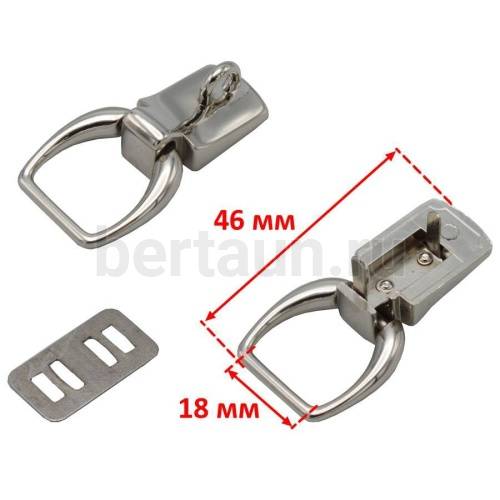 Ручкодержатель №80 портфельный КД 0954 А никель 