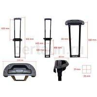 Ручка телескоп. д/чемодана №154  CAI бассейн *16"-18"  (41,5/43,5/45,5/47,5/)