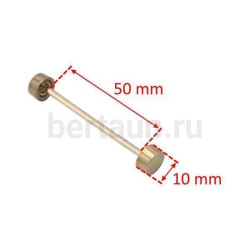 Ручкодержатель №52 штанга-гантелька для сумок 50F мм антик