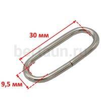 Рамка №117  щель овальная LT 30 мм*2,5 никель10 шт/упак 