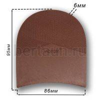 Набойка № 17  Vibram топ 030 светло-корич. какао  (6)  86*95*6 мм Dumout КНР