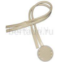 Ручки сумочные 75 см крепл.УЗКОЕ № 37 полиурет. св.беж. ЛАК