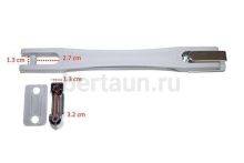 Ручка портфельная № 45  BRT  R- 007 серая 