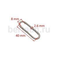 Рамка № 61 щель овальная LT 40 мм никель 10 шт/упак 