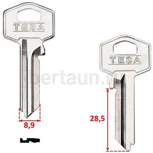 Заг.для ключ. TE 8D _TS7R_TE2R_TSA22L_Tesa англ. №194