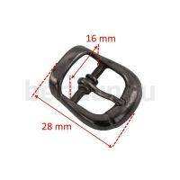 Пряжка  №арт.5454/16мм  "90" литая темн. никель