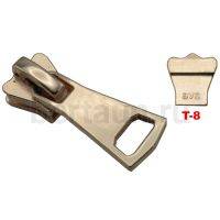 Замок-бегунок №177 трактор/металл  корона Т8 BERT XBH-314 золото