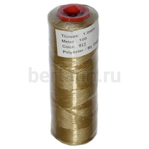 Нитки вощеные№111d1мм 100м.для ручной прошивки БЕЖ 912 DAFNA