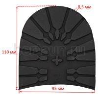 Набойка №152 DUNLOP (ТАНК)  р. 47-48  8 мм черный  