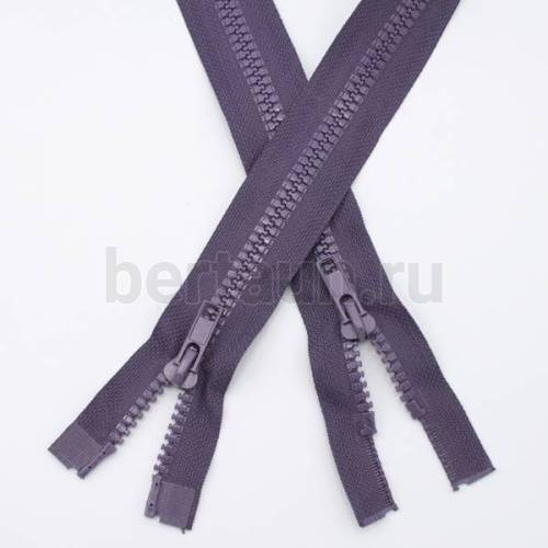 МОЛНИЯ №144 курточная 2 замка ТРАКТОР Т5 Прибалтика 100 см тем. фиолетовый