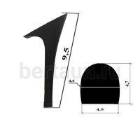 Каблуки №  70 LY 7329 черный  матовый наборный (высота 9,5 см)