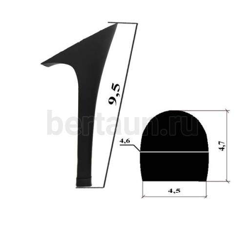 Каблуки №  70 LY 7329 черный  матовый наборный (высота 9,5 см)