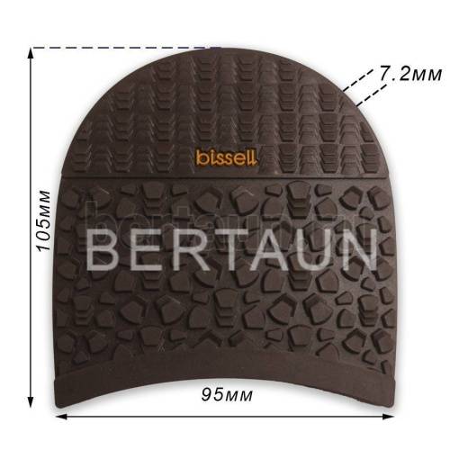 Набойка №  76  BISSELL 62В раптор ЗИМА 7,2 мм темно-коричневый BROWN (1)
