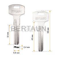 Заг.для ключ. FUARO 2P (новый) мет, Н-269  №718