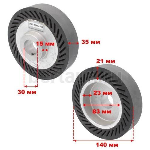 Инстр. №139   Барабан алл.АС1936 вн.d 140мм вн.d 30мм шир 35мм (ИТ)ГБА