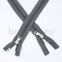 МОЛНИЯ № 98 курточная 2 замка спираль Т7 ПРИБАЛТИКА 100 см серый