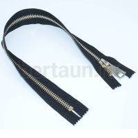 МОЛНИЯ №186 МЕТАЛЛ Т8 для сапог золото 45 см черн  GM