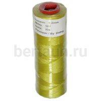 Нитки вощеные№117d1мм 100м.для ручной прошивки ЖЕЛТЫЙ 994 DAFNA