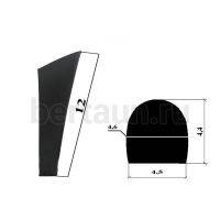 Каблуки №  82 LY 7500 черный матовый.(высота 12 см)