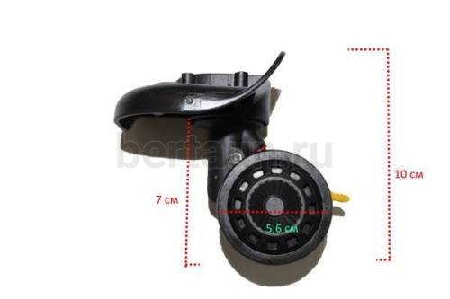 Колесо № 74 д/чемодана  FPC8   с тормозом (комплект из 4шт)