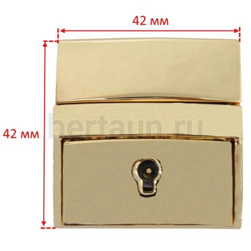 Замок портфельный № 53 С084 BERT/ А 0649 GFM золото