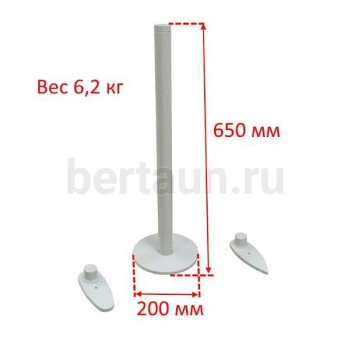 Лапа СЕРАЯ сапожная с тремя насадками 650 мм BRT