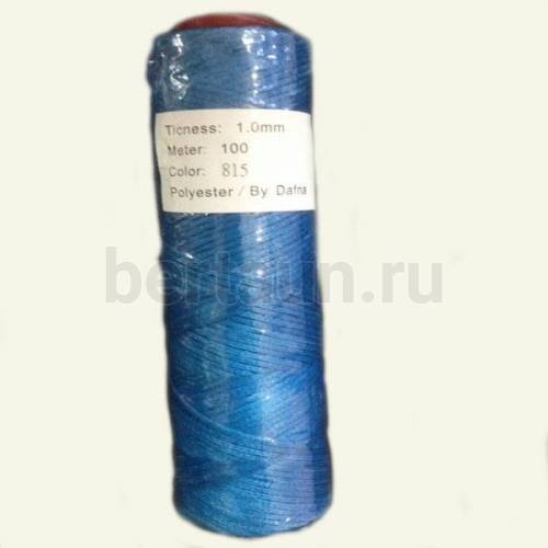 Нитки вощеные№125d1мм 100м.для ручной прошивки ГОЛУБ. 815 DAFNA Нитки вощеные№125d1мм 100м.для ручной прошивки ГОЛУБ. 815 DAFNA