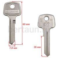 Заг.для ключ. AV 1D_AVG1D_AV-1_AVD1_Авангард англ. правый ход. Оскар № 93 