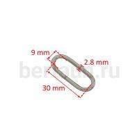 Рамка № 59 щель LT 30 мм никель 10 шт/упак 