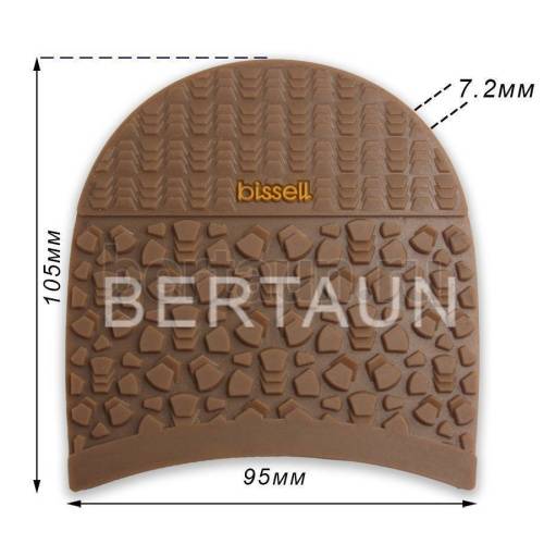 Набойка №  76  BISSELL 62В раптор ЗИМА 7,2 мм светло-коричневый LIGHT BROWN (8)