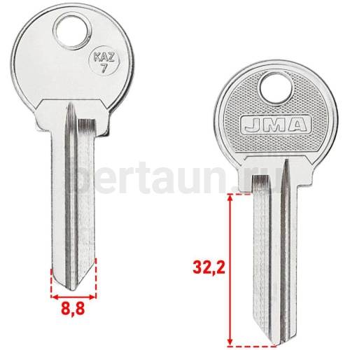 Заг.для ключ. KAZ КАЗ 7Л_KAZ-7_KAZ7R_xx_KAN7S_англ. (RU) KAZAN (JMA)№339