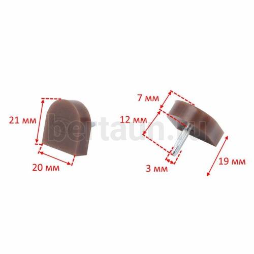 Набойки 108 коричневые женск. (Прибалтика)