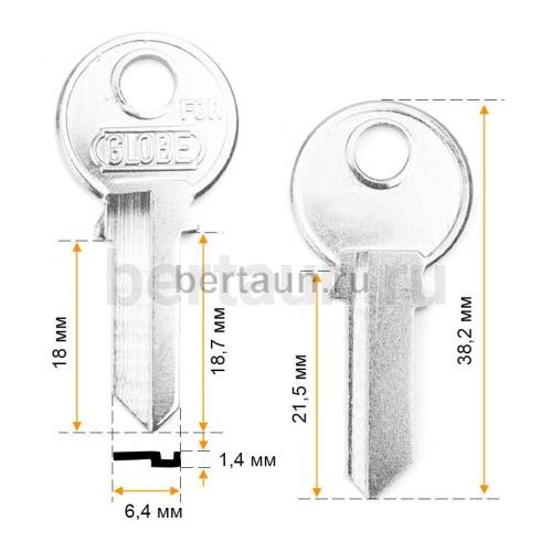Заг.для ключ. GLO22D_Х_ №588