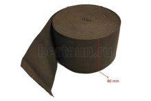 Резинка  80 мм башмачная (коричнев.) Италия ширина 