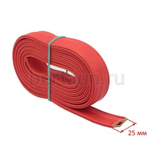 Ручки сумочные ПЛОСКИЕ №136 2,5см*2м св.красный мат 