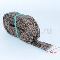 Ручки сумочные ПЛОСКИЕ №  4 2см*2м золото корич. розы