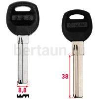 Заг.для ключ. BAODEAN 2 пазы  левый  под бронь 51 мм № 514 (H-014)