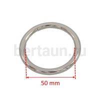 Ручкодержатель №57 кольцо сум. литое  50мм никель1478 ЛТ