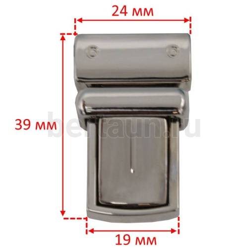 Замок портфельный № 83 C154-1 BERT/GFM/0133Л DSV никель