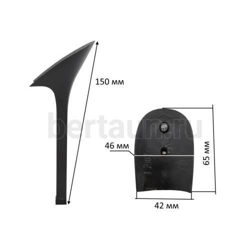 Каблуки №   3  LY 12002 черный  (высота 15 см)