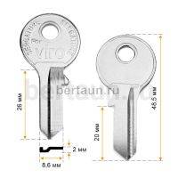 Заг.для ключ. VIRO-1 (F-039)  англ. № 693