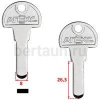 Заг.для ключ. AP АПЕКС-03 (вертикалка Апекс 3.0 мм) № 67 